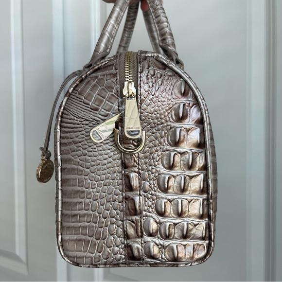 Brahmin Stacy Satchel Silver Lining Melbourne Leather - Picture 4 of 7